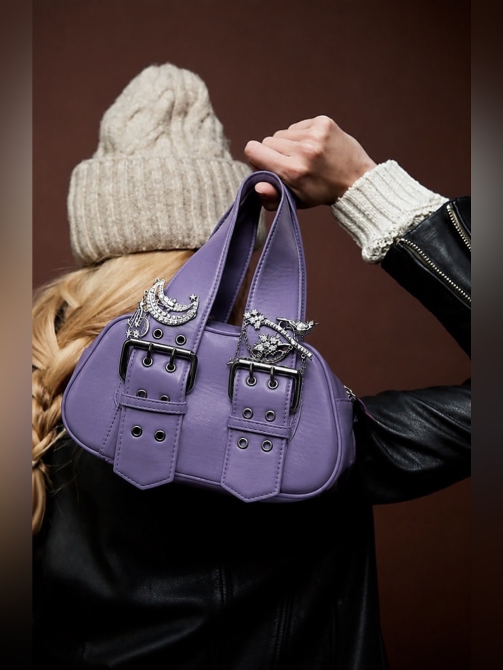 NWT Free People Say Yes Bag In Lilac
100% Leather 
$78 MSRP